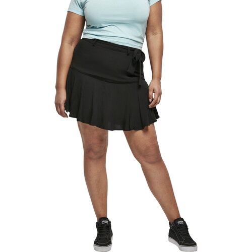 Urban Classics Ladies Viscose Mini Skirt black 4XL
