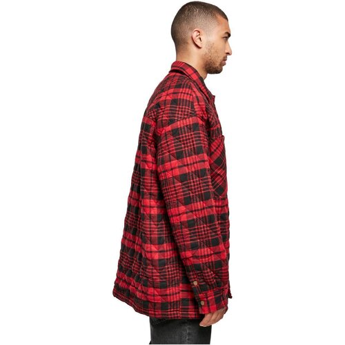 Southpole Southpole Flannel Quilted Shirt Jacket darkred L
