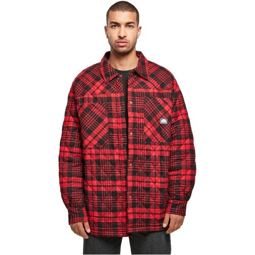 Southpole Southpole Flannel Quilted Shirt Jacket darkred L