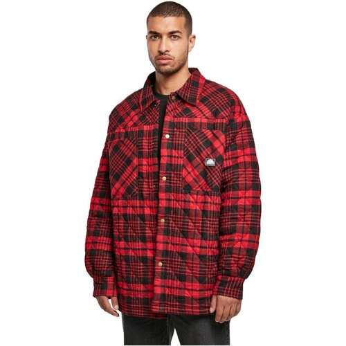 Southpole Southpole Flannel Quilted Shirt Jacket darkred XXL