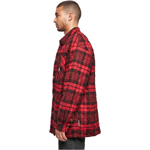 Southpole Southpole Flannel Quilted Shirt Jacket darkred XXL