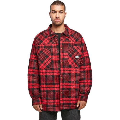 Southpole Southpole Flannel Quilted Shirt Jacket darkred XXL