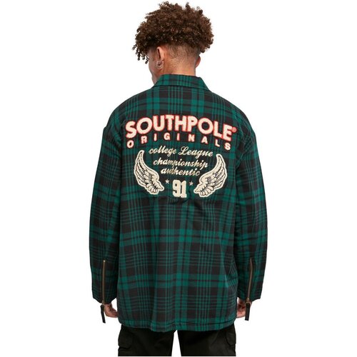 Southpole Southpole Flannel Application Shirt Jacket darkfreshgreen XXL