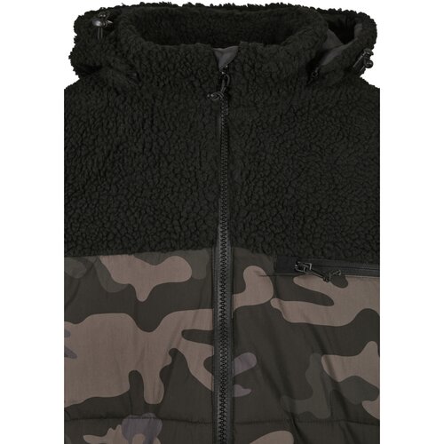 Brandit Jackson Teddyfleece Jacket black/darkcamo 4XL