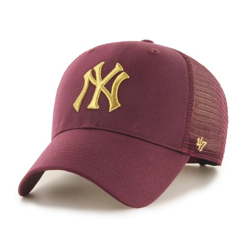 47 Brand MLB New York Yankees Branson Metallic ?47 MVP Cap Dark Maroon