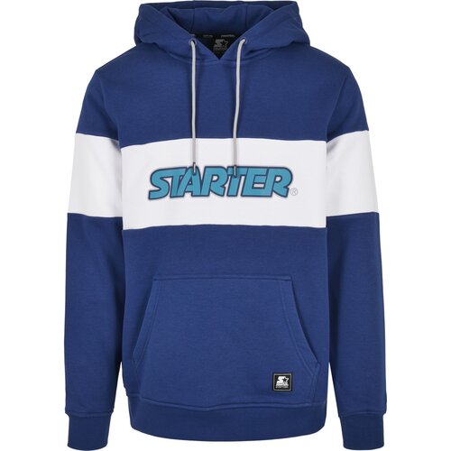 Starter Block Hoody space blue/white M