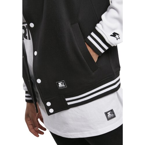 Starter College Fleece Jacket black/white L