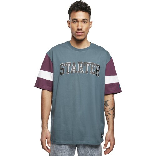 Starter Throwback Tee teal/darkviolet/white XXL