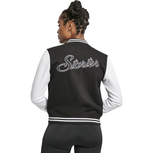 Starter Ladies Starter Sweat College Jacket black/white L