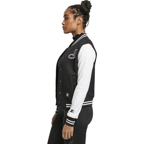 Starter Ladies Starter Sweat College Jacket black/white L