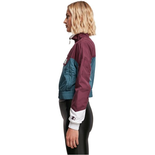 Starter Ladies Starter Colorblock Pull Over Jacket darkviolet/teal XS