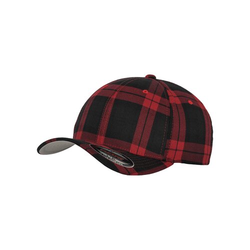 Flexfit Cap Tartan Plaid black/red S/M