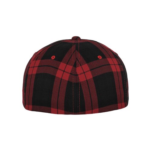 Flexfit Cap Tartan Plaid black/red S/M