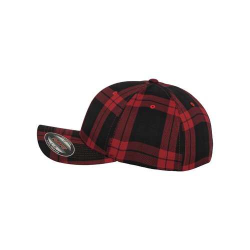 Flexfit Cap Tartan Plaid black/red S/M