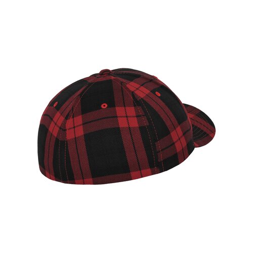 Flexfit Cap Tartan Plaid black/red S/M