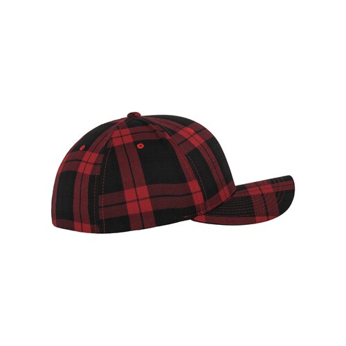 Flexfit Cap Tartan Plaid black/red S/M