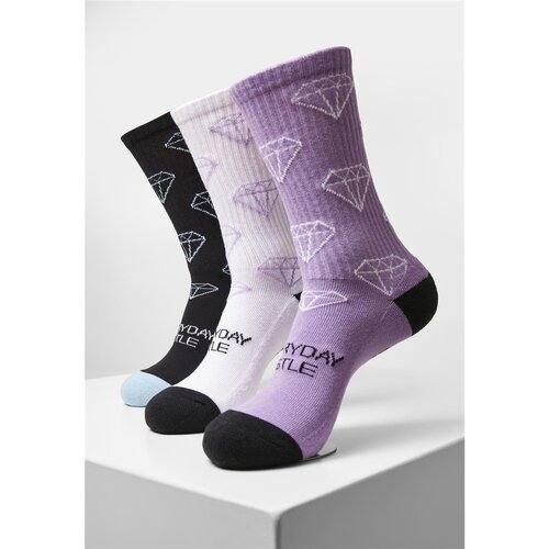 Cayler & Sons Everyday Hustle Socks 2-Pack black+lilac+white 43-46