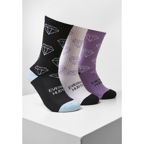 Cayler & Sons Everyday Hustle Socks 2-Pack black+lilac+white 43-46