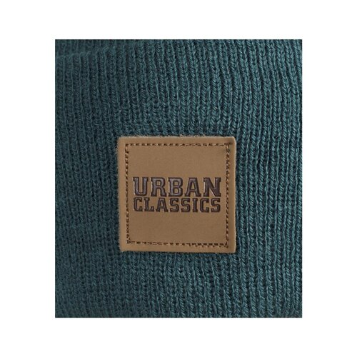 Urban Classics Synthetic Leatherpatch Long Beanie jasper one size