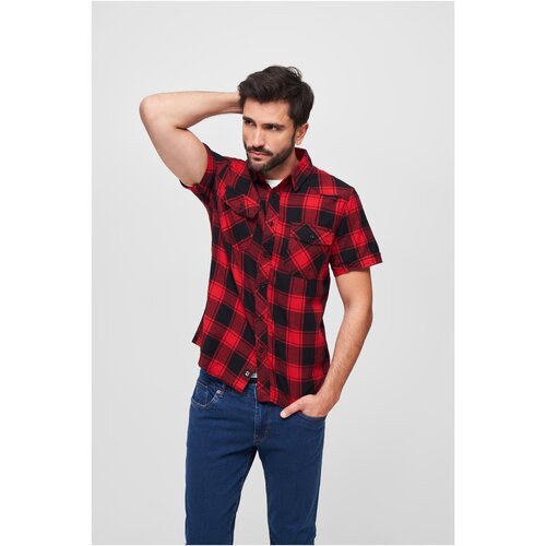 Brandit Checkshirt Halfsleeve red/black 4XL