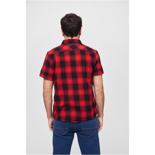 Brandit Checkshirt Halfsleeve red/black 4XL