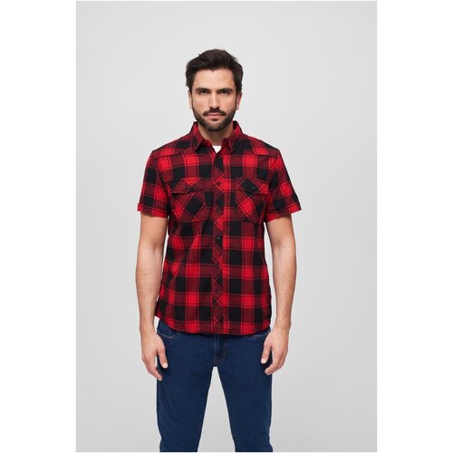 Brandit Checkshirt Halfsleeve red/black 4XL