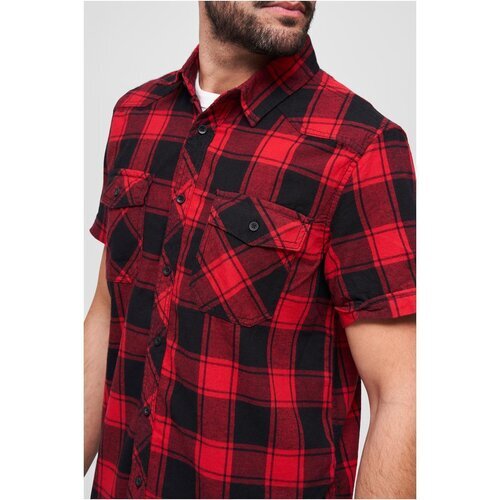 Brandit Checkshirt Halfsleeve red/black 4XL