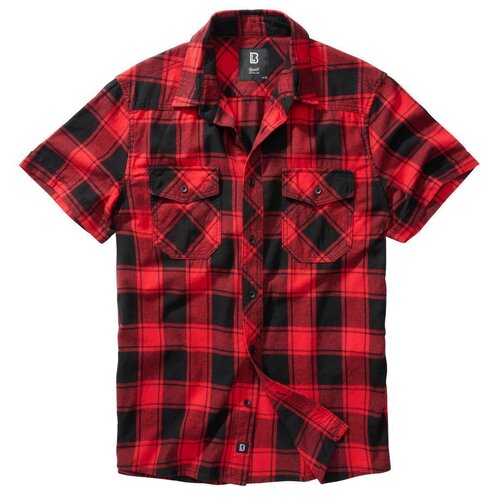 Brandit Checkshirt Halfsleeve red/black 4XL