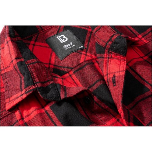 Brandit Checkshirt Halfsleeve red/black 4XL