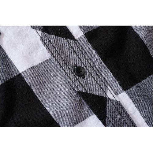 Brandit Checkshirt Halfsleeve white/black 7XL