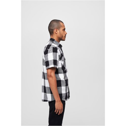 Brandit Checkshirt Halfsleeve white/black 7XL