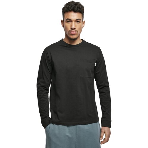 Urban Classics Organic Basic Pocket LS black S