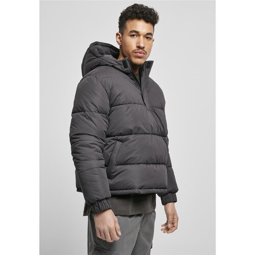 Urban Classics Hooded Cropped Pull Over Down Jacket black L