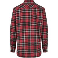 Urban Classics Checked Roots Shirt red/black L