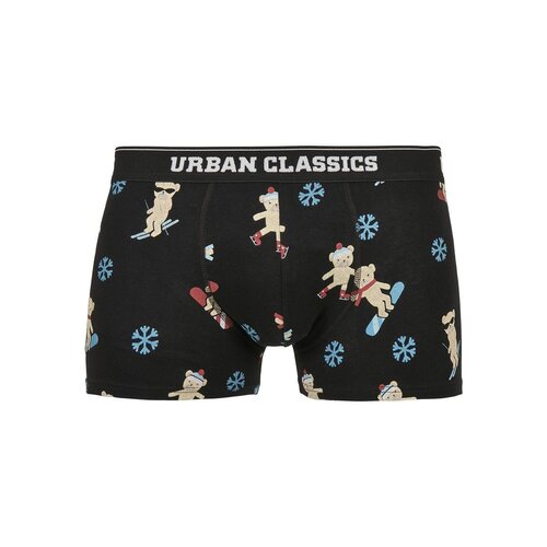 Urban Classics Organic X-Mas Boxer Shorts 3-Pack teddy aop+jasper+navy S