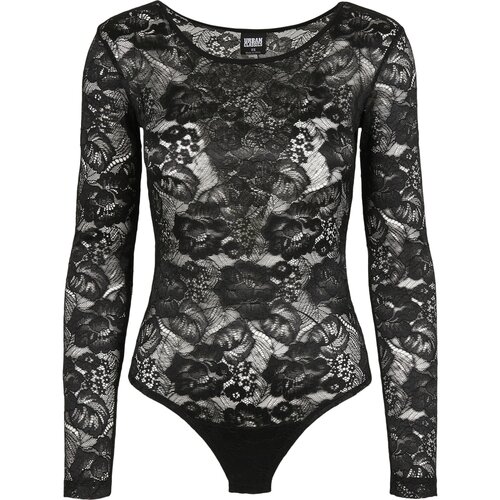 Urban Classics Ladies Lace Longsleeve Body black 4XL