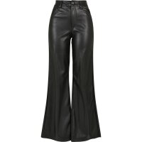 Urban Classics Ladies Faux Leather Wide Leg Pants