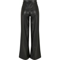 Urban Classics Ladies Faux Leather Wide Leg Pants