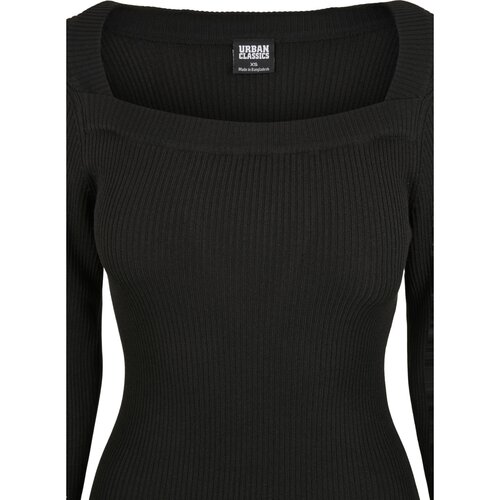 Urban Classics Ladies Long Knit Dress black 3XL