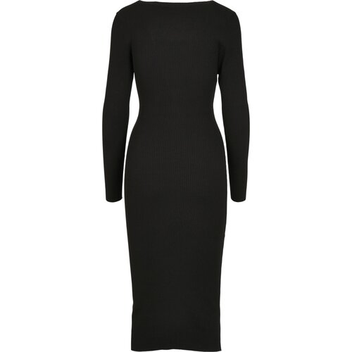 Urban Classics Ladies Long Knit Dress black XXL