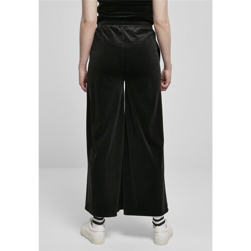 Urban Classics Ladies High Waist Straight Velvet Sweatpants black L