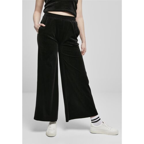 Urban Classics Ladies High Waist Straight Velvet Sweatpants black M