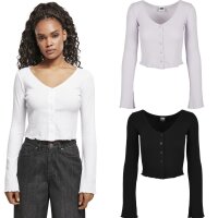 Urban Classics Ladies Cropped Rib Cardigan