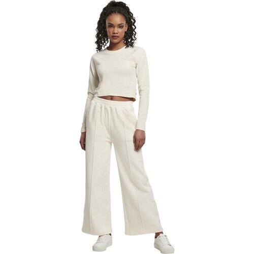 Urban Classics Ladies Organic Cropped Longsleeve whitesand L