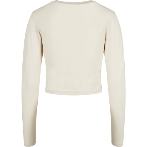 Urban Classics Ladies Organic Cropped Longsleeve whitesand L