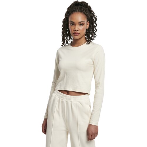 Urban Classics Ladies Organic Cropped Longsleeve whitesand L