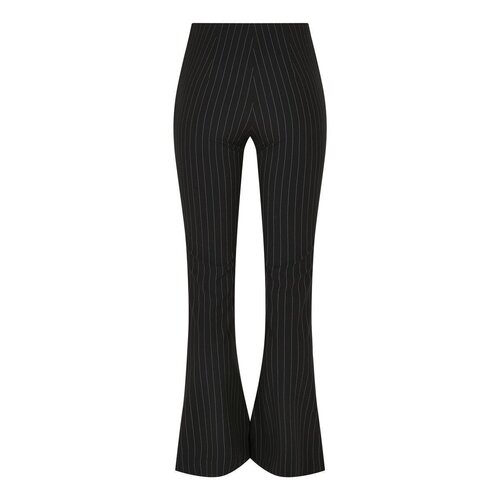 Urban Classics Ladies Flared Pin Stripe Pants black/white 3XL