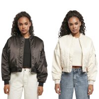 Urban Classics Ladies Short Oversized Satin Bomber Jacket