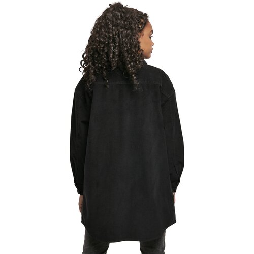 Urban Classics Ladies Long Corduroy Overshirt black 3XL