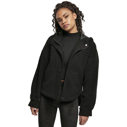 Urban Classics Ladies Short Sherpa Jacket black XS